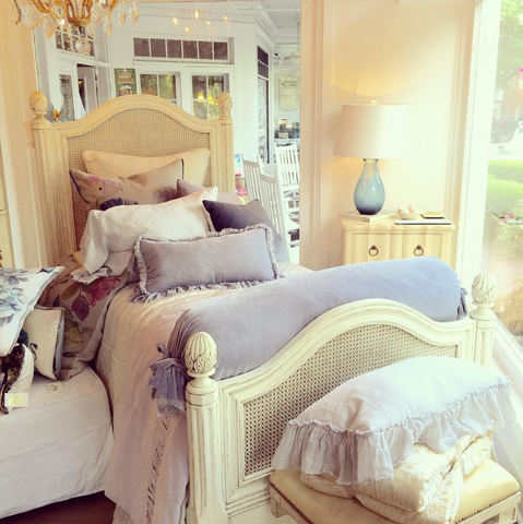 Frenchtown Twin Beds in Vanilla Bean, Somerset Bay, Retail $5640.00