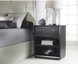 Malibu Loft Nightstand in Black Forest  - Retail $1,511.00