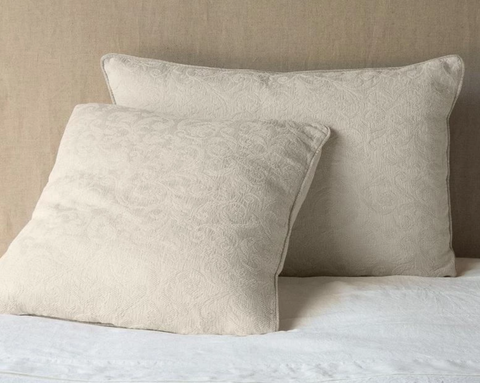 Adele with Flange Euro Sham in Sand